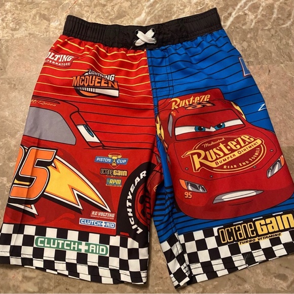Disney Lightning MCQUEEN Boys Swim Trunks - Picture 1 of 4
